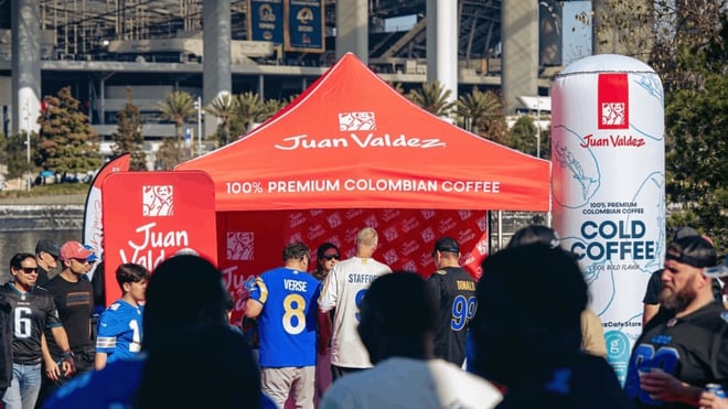 Juan Valdez Coffee Outdoor Branded Booth
