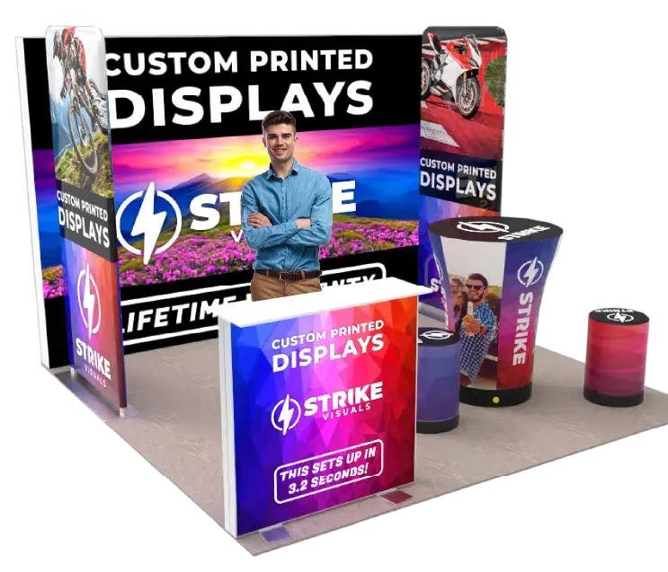 Strike Discount Trade Show Booth 10×10 Package C