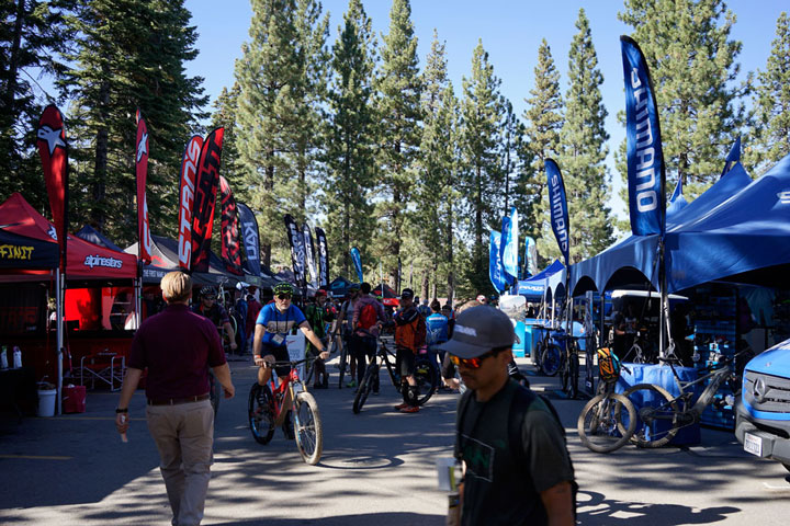 Outdoor Trade Show Cycling Event