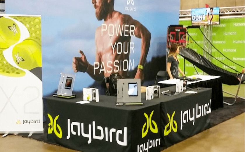 Custom Branded Jaybird Indoor Display