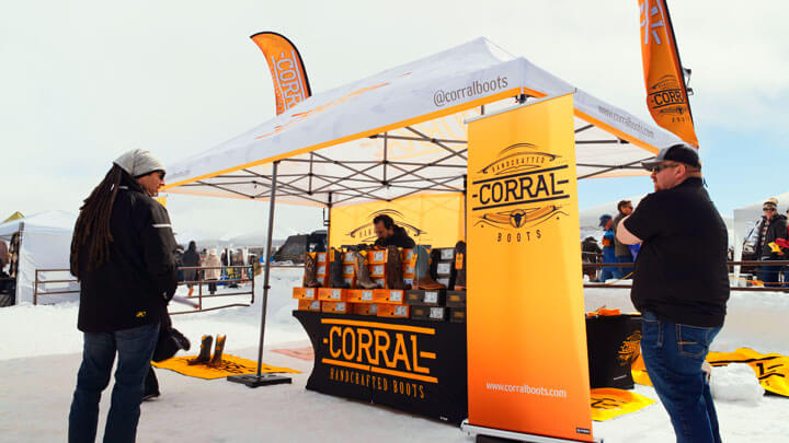 Corral Boots Outdoor Event Display