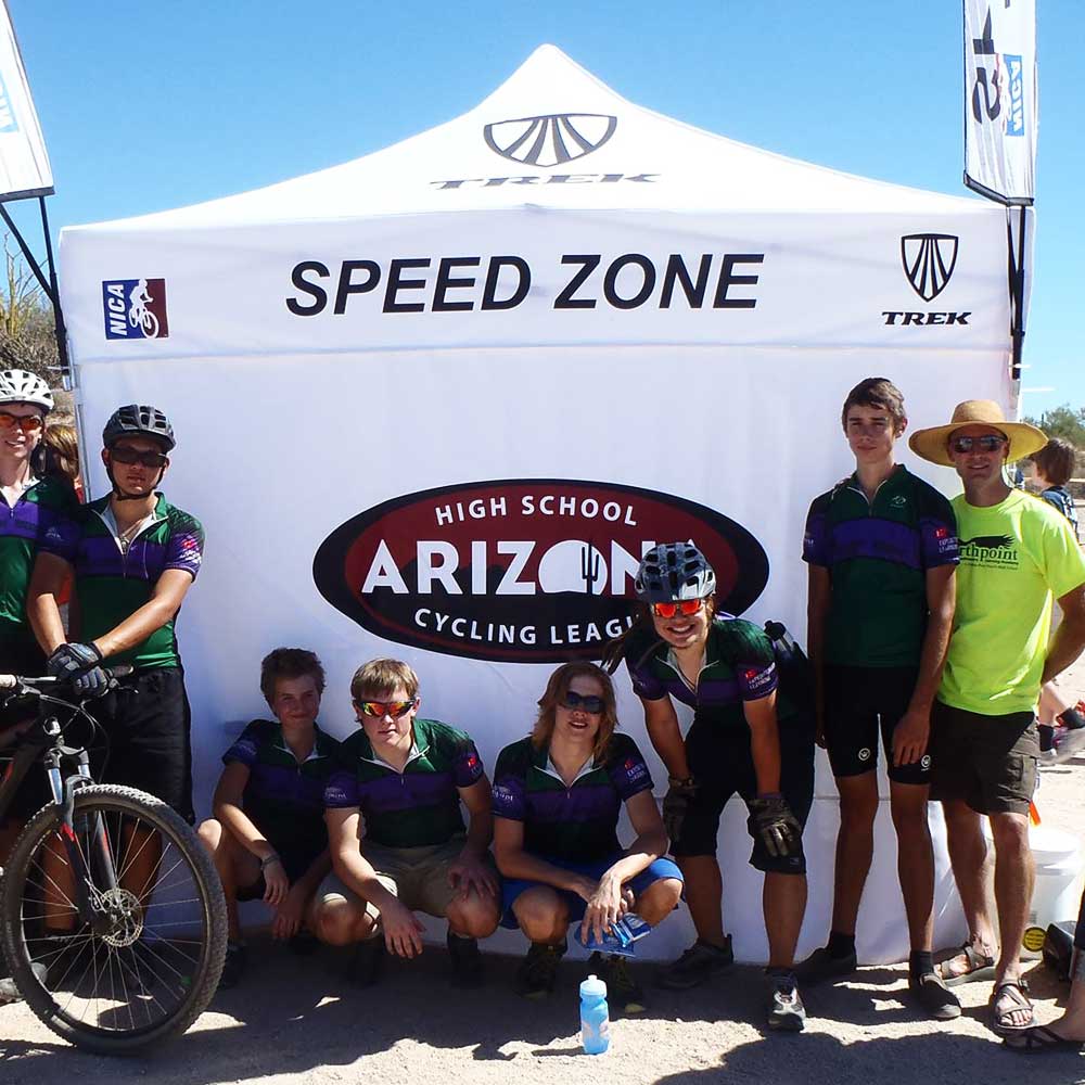 strike tent wall full backdrop bike race arizona nica