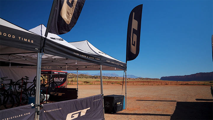 case study: gt bicycles' event activations with strike visuals