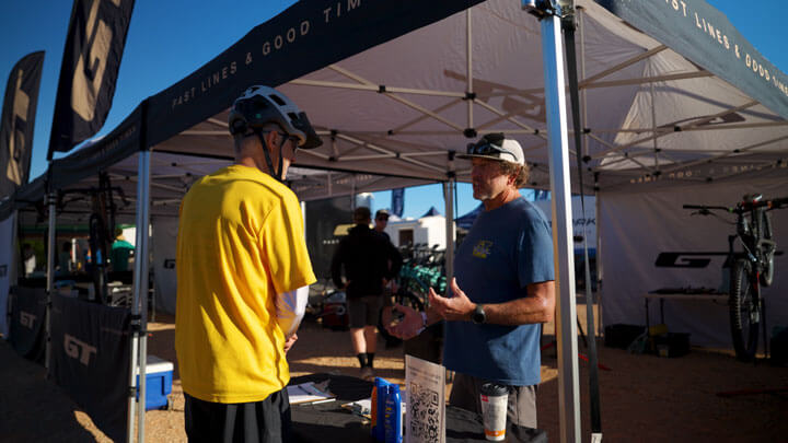 case study: gt bicycles' event activations with strike visuals