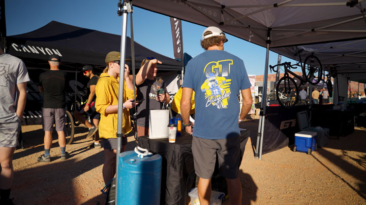 case study: gt bicycles' event activations with strike visuals