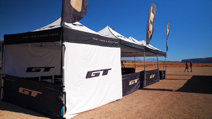 case study: gt bicycles' event activations with strike visuals