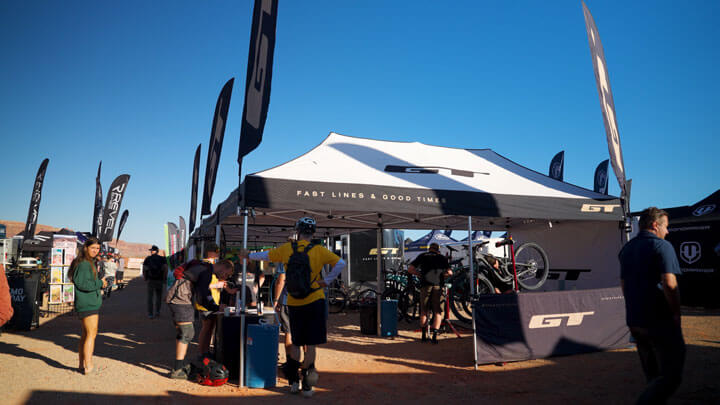 case study: gt bicycles' event activations with strike visuals